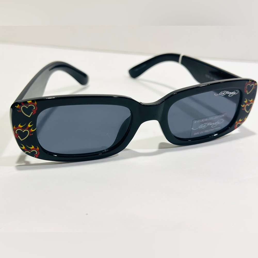 Ed Hardy Burn In Love Sunglasses - Black
